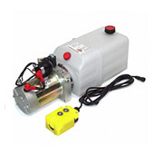 Buer KG-Shop - Hydraulikpumpe 12V + Hydraulikzylinder 900 mm Hub +