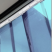 Pre-assembled strip curtains