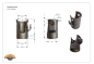 Preview: 3-Way Tilting Bearings 43mm complete-set with welding ball & security bolt - three-way tipper