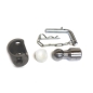 Preview: 43mm 3-Way Tilting Bearings 43mm complete-set with welding ball & security bolt 16 mm - three-way tipper