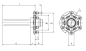Preview: Laufachsstummel Achsstummel 6-Loch 6/160/205 - 350 mm 60mm(Vkt)