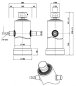 Preview: 1200 mm Hub 23,1t 165/4/1200 4-stufig Typ 31 Mariz Teleskopzylinder Hydraulikzylinder