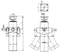 Preview: 900 mm Hub 8,8t 96/3/900 3-stufig Teleskopzylinder Hydraulikzylinder verchromt  Typ 31.1518 Mariz