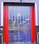 Preview: 300 x 3 mm PVC  Streifen polar - 25 Meter 25m Rolle bläulich transparent  klar f.  Lamellenvorhang