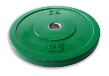 Preview: 2x 10 kg Bumper Plates  Olympia 50mm Hantelscheibe Gewichtsscheiben GRÜN