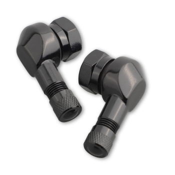 BL25MS11.3 schwarz Motorrad Alu Winkelventil silber 11,3mm Ventile Eckventil