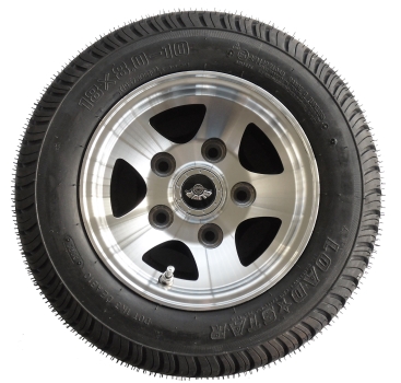 Preview: Trailer alloy complete wheel 10 Inches Wanda 195/50B10 195/50 B10 18x8.0-10 Felge 6x10 LK 5x112
