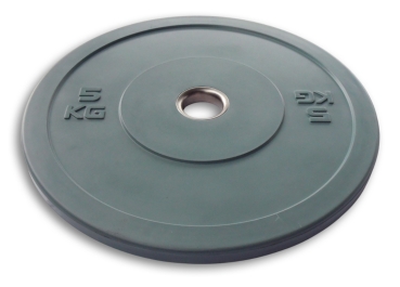 Preview: 2x 5 kg Bumper Plates  Olympia 50mm Hantelscheibe Gewichtsscheiben GRAU