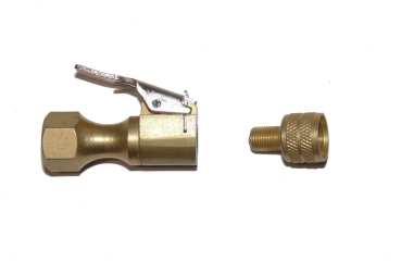 1/4" Druckluft Ventil Hebelstecker f. Reifenfüller für EM Ventile AC125 mit Adapter BLAD1C