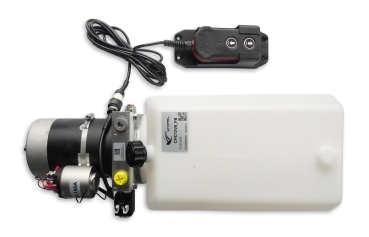 Preview: Hydraulic unit Hydraulic Aggregat 12V 1,6kW 2,7ccm 8L Chapel CHC12V8, CHC12V8_FB