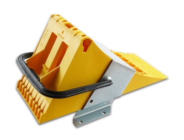 Wheel chock and holder 6500kg E53 plastic  - Truck Bus Trailer
