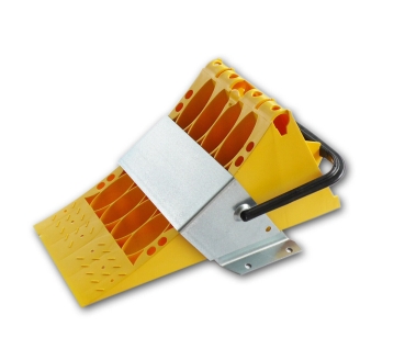Wheel chock and holder 6500kg E53 plastic  - Truck Bus Trailer