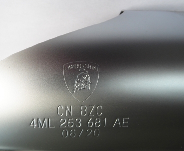 Preview: 4ML253682AD Lamborghini Urus original exhaust tip, end muffler, satin brushed - NEW