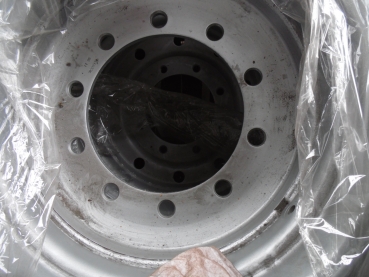 Preview: LKW Felge Stahl 11.75 x 22.5 - 22.5 x 11.75 - ET0 - LKW ANHÄNGER