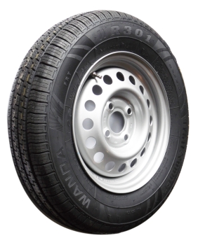 155/80R13 84N LK 4x100 4Jx13 Komplettrad Ersatzrad für Pkw Anhänger Wohnwagen