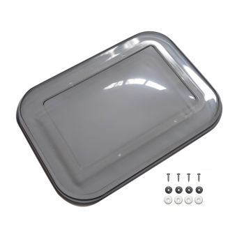 Replacement pane glass for horse trailer window [350 x 500 mm] - SMOKE