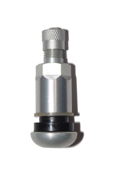 BLV436 11.3mm - SW 11  Aluminum tyre valve, silver anodised - car & transporter