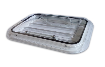Horse trailer window 350 x 500 mm CLEAR