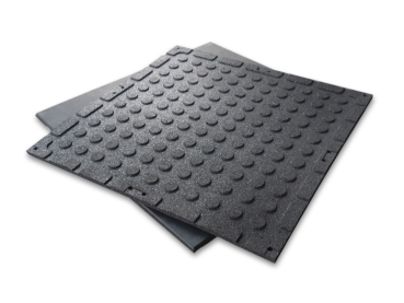 Preview: 100x100 cm 30 mm Bodenschutzmatte Schutzmatte Unterlegmatte FITNESS