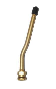 BRASS METRIC VALVE DOUBLE BENT 13/27 DEG - valve hole Ø 9,7mm