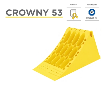 Wheel chock CROWNY 53 6500kg plastic - Truck Bus Trailer