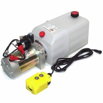 Hydraulic pump aggregat - 12Volt / 7l tank with remote control