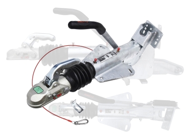 Knott KF27 -B, 2700 kg Overrun devices Overrun brake with support wheel console