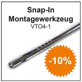 Snap-in valve mounting tool - metal