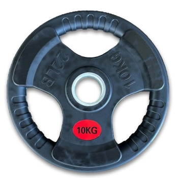 10 kg Tri-Grip Guss Hantelscheibe Ø 50,1 mm