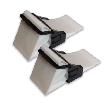 2x Wheel chock incl. holder for car trailers - TRIPUS