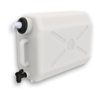 Truck watermate / water canister incl. soap dispenser 25 Liters white - commercial vehicles