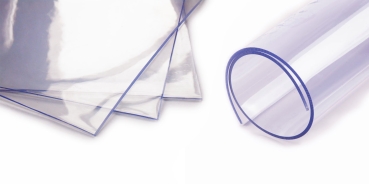 1100 x 3 mm 20 meters 20m soft PVC sheet - transparent