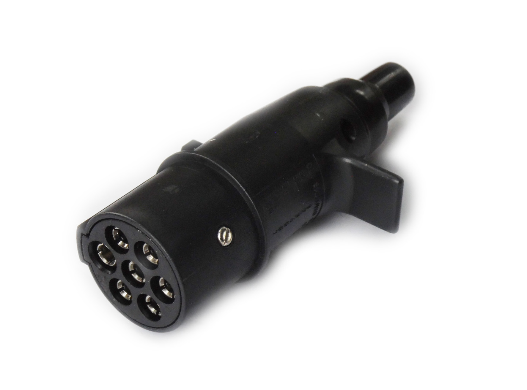 Stecker 24V 7-Polig Typ N schwarz für LKW 