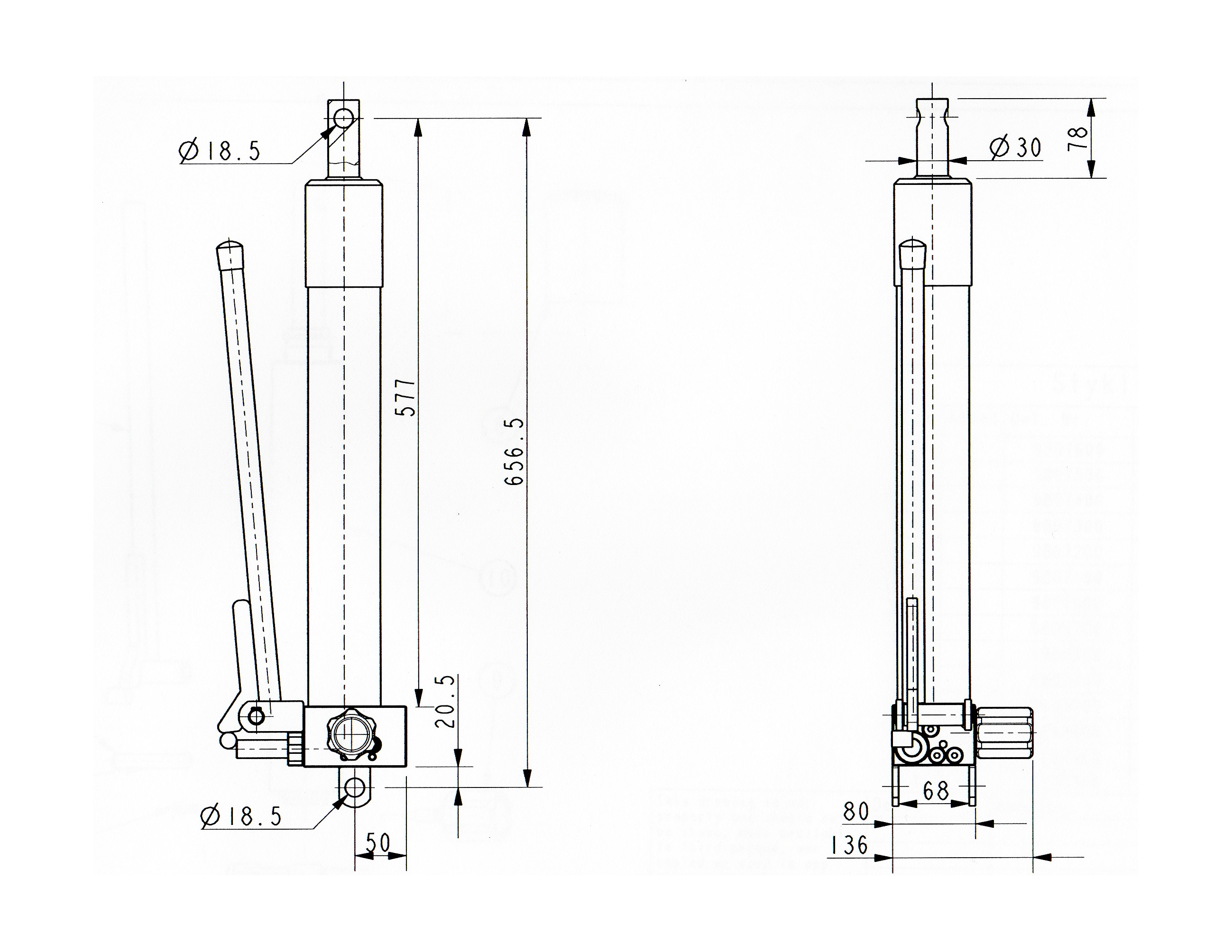 Buer KG-Shop - Kippzylinder Hydraulikpumpe Kipper Pumpe Hydraulikzylinder  manuell für Pkw Anhänger Autotransporter - VHL 2022