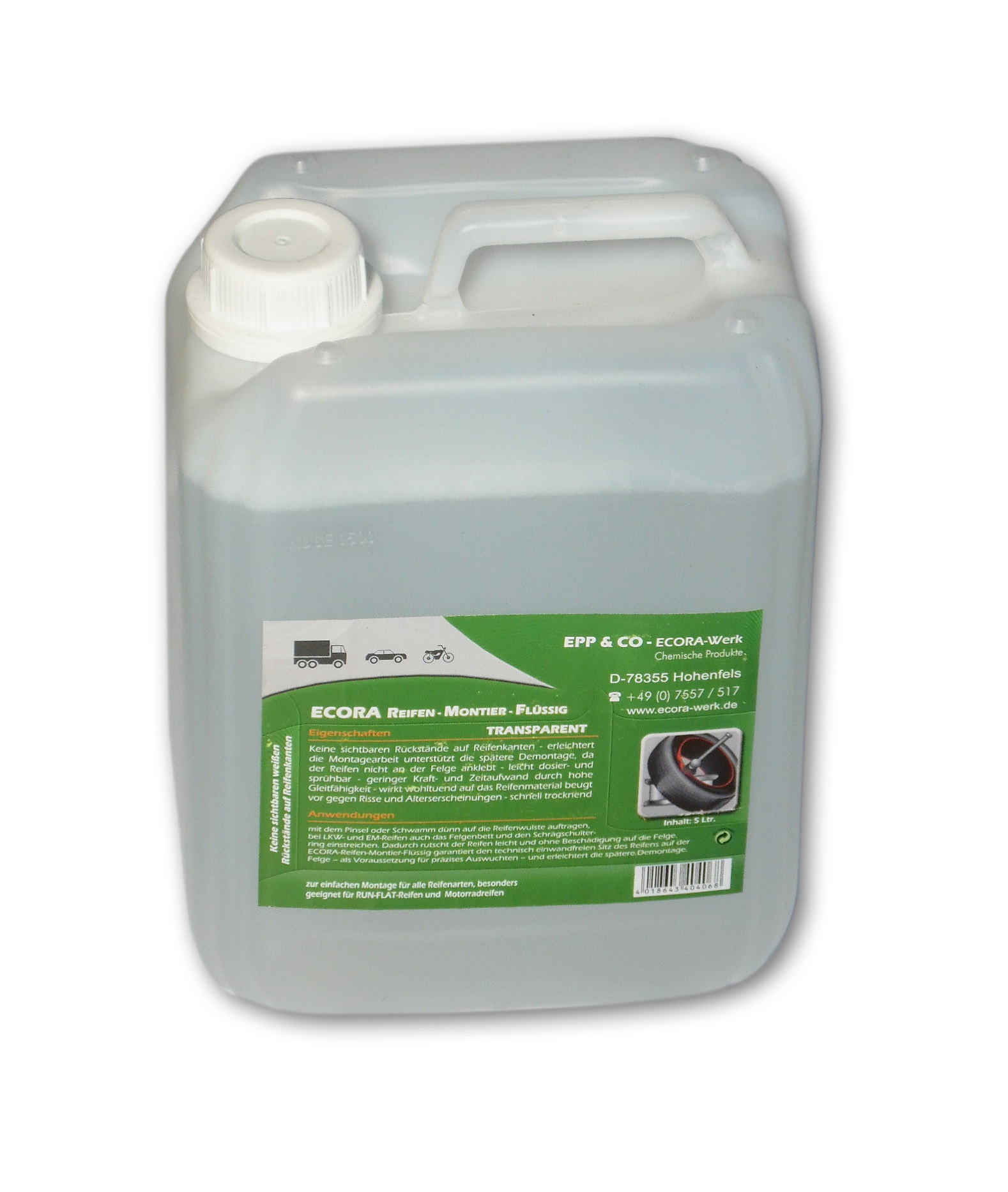 Buer ECORA tire mounting fluid tire mounting fluid tire