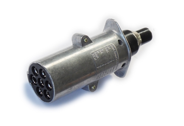 DIN Anhänger Stecker 7-polig Metall - 24V LKW, Traktor