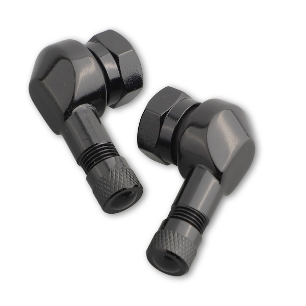 BL25MS11.3 schwarz Motorrad Alu Winkelventil silber 11,3mm Ventile Eckventil