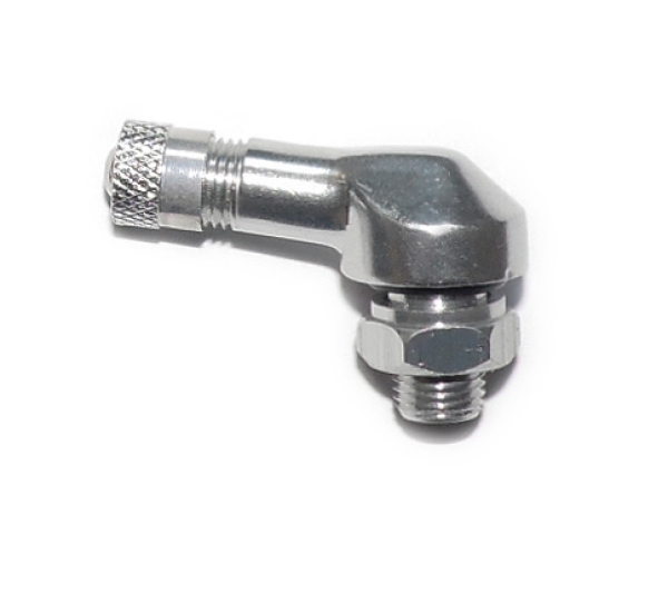 BL25MS8.3 - Motorrad Alu Winkelventil silber 8,3mm Ventile Eckventil