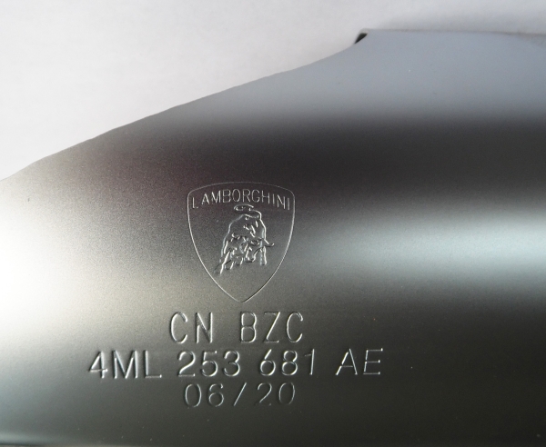 4ML253681AE Lamborghini Urus original exhaust tip, end muffler, satin brushed - NEW
