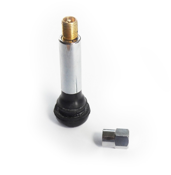 TR418  valve with Chrometube und cap - Snap-in Valve