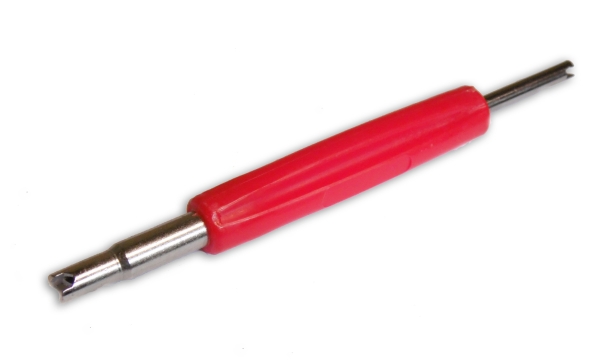 1x Double-end tyre valve core screwdriver for standard valve cores