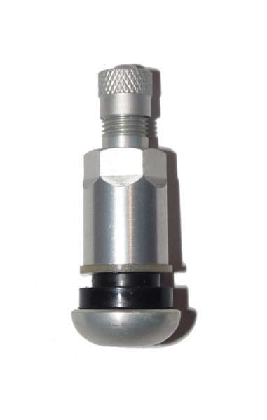 BLV436 11.3mm - SW 11  Aluminum tyre valve, silver anodised - car & transporter