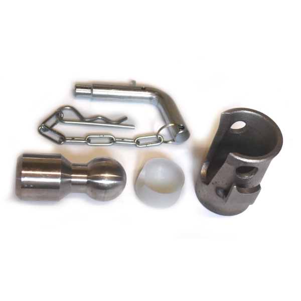 43mm 3-Way Tilting Bearings 43mm complete-set with welding ball & security bolt 18/14 mm - three-way tipper