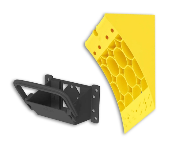 E36 Hemmschuh Unterlegkeil bis 3500kg 3,5to mit Gleitschutz + Halterung - Lokhen Crowny 36