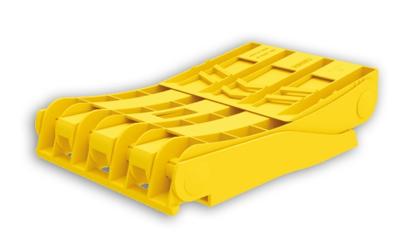 2x Hemmschuh Unterlegkeil Origamy 46 klappbar mit Gleitschutz + Doppelhalterung  3500kg 3,5t PKW Anhänger Lokhen