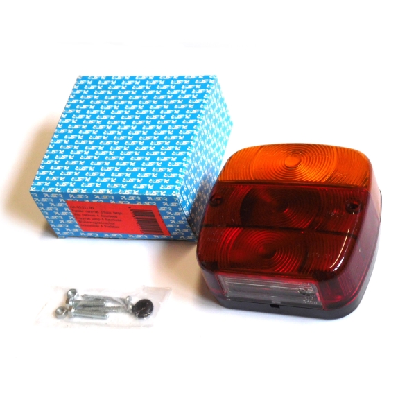 2x three-chamber light with license plate light for caravan trailer 12V - orig.  Plastar