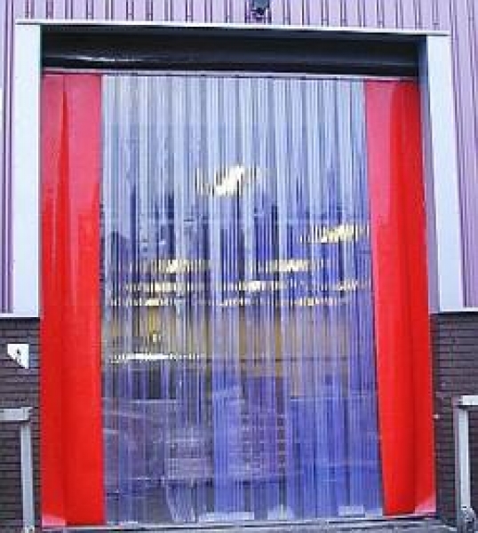 300 x 3 mm PVC  Streifen polar - 25 Meter 25m Rolle bläulich transparent  klar f.  Lamellenvorhang