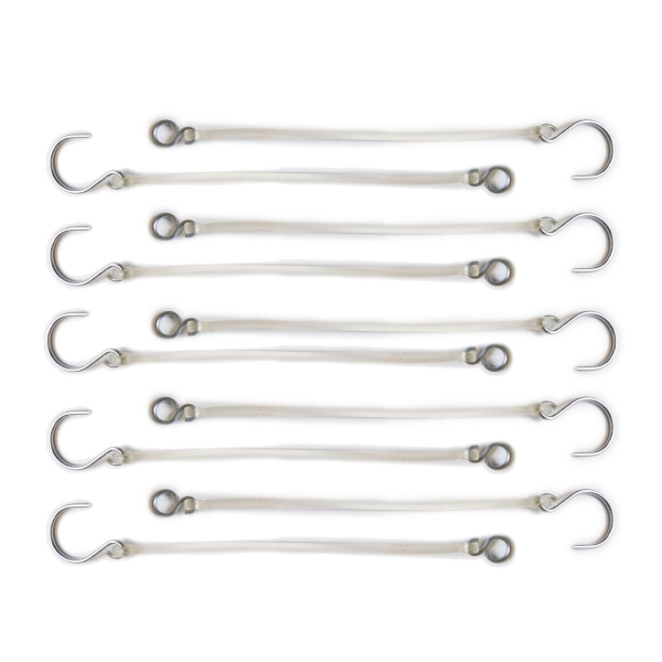 10x Partition hooks / safety tape - horse trailer etc.