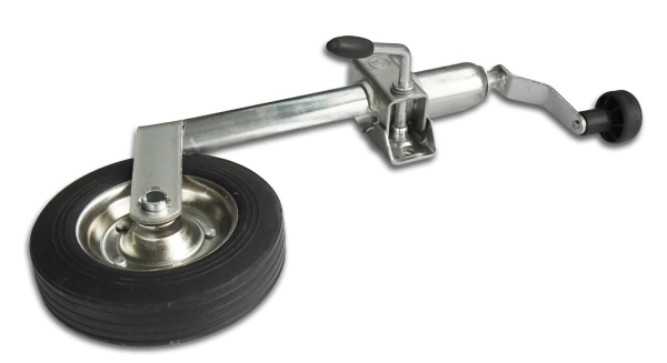 Stützrad Bugrad m. Halter Klemmschelle 150kg 48mm Anhänger Wohnwagen