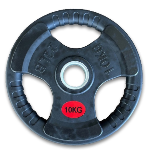 10 kg Tri-Grip Guss Hantelscheibe Ø 50,1 mm